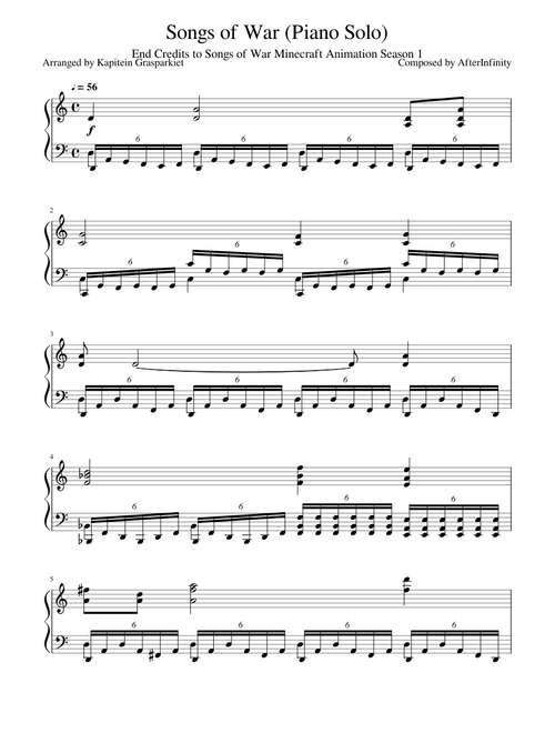 Songs of War (Piano Solo Full)