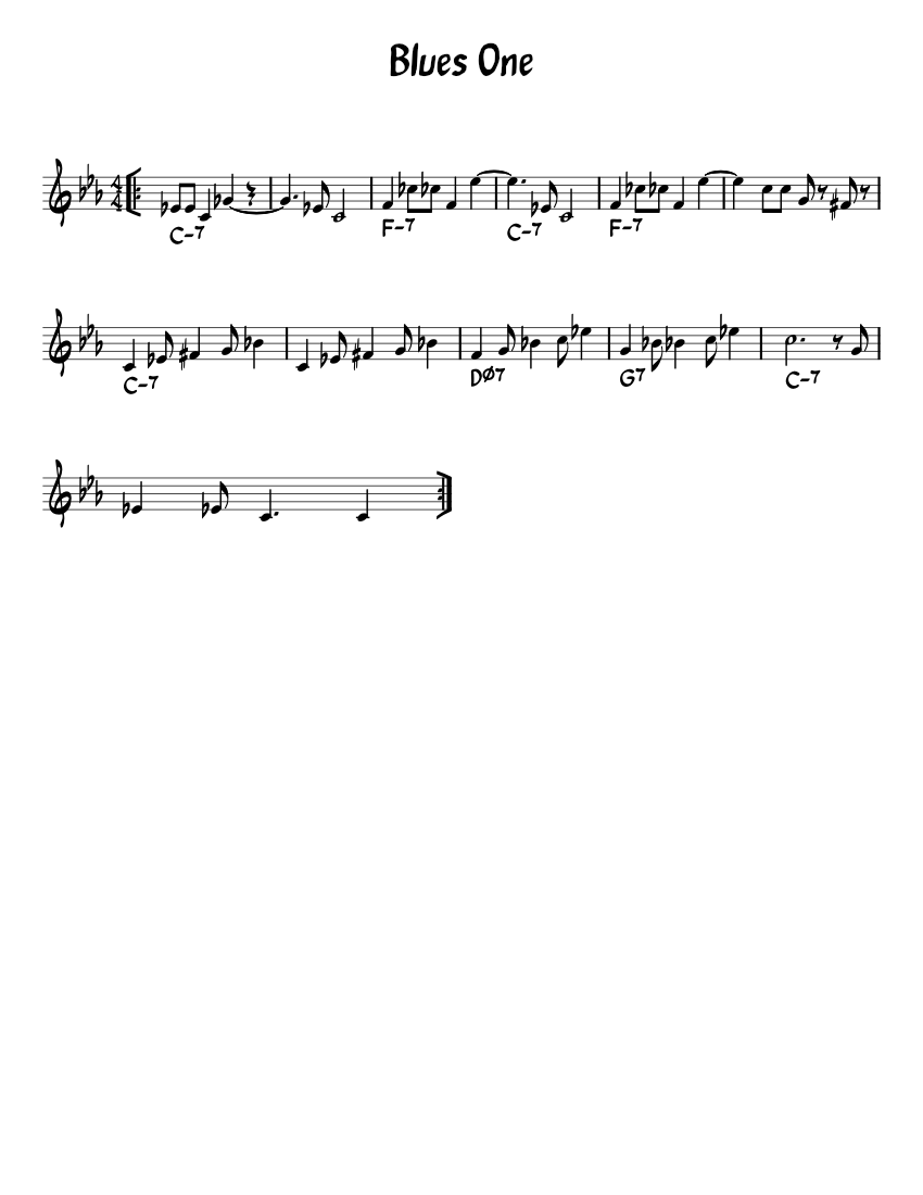 Blues_One Sheet music for Piano (Solo) Easy | Musescore.com