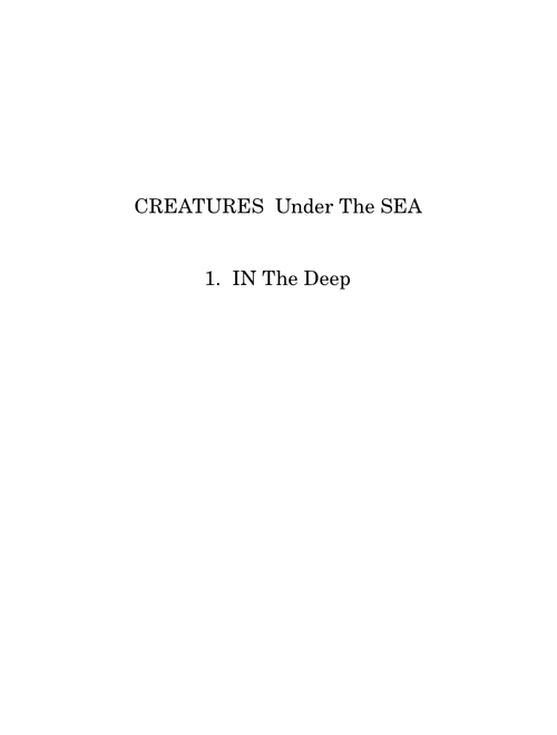 "HEAVENLYCREATURES" or UNDER THE SEA.op.701 (WIP)