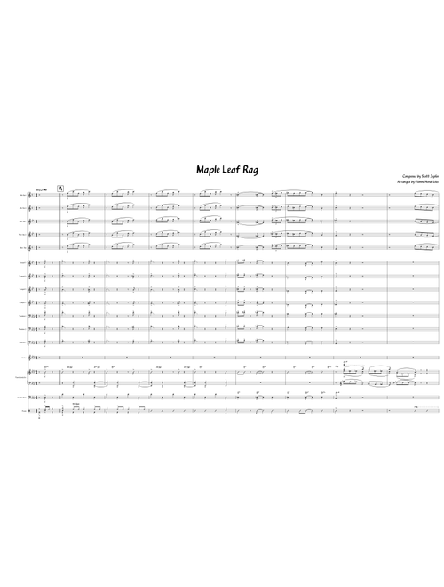 Maple Leaf Rag (Arranged for Big Band) (Version 2)