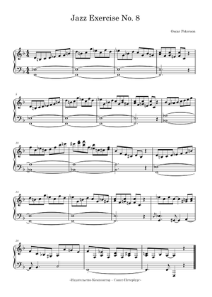 Jazz Exercise No. 2 – Oscar Peterson Sheet Music for Piano (Solo