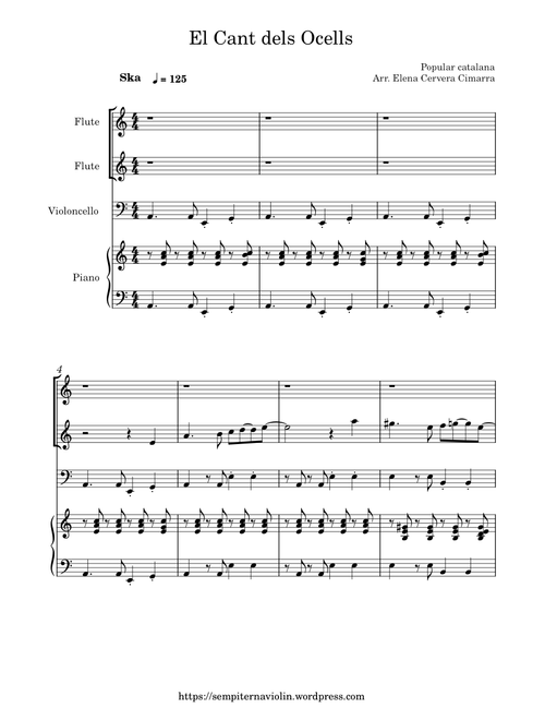 El Cant dels Ocells – Misc Traditional El Cant dels Ocells Ska version