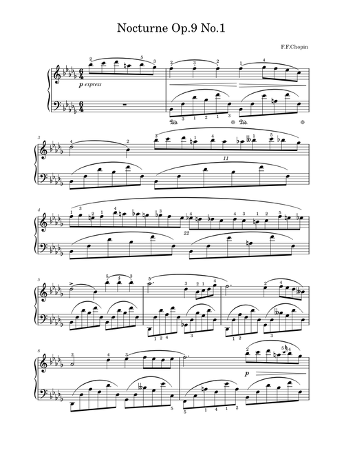 Nocturne Op.9 No.1 – Fryderyk Chopin