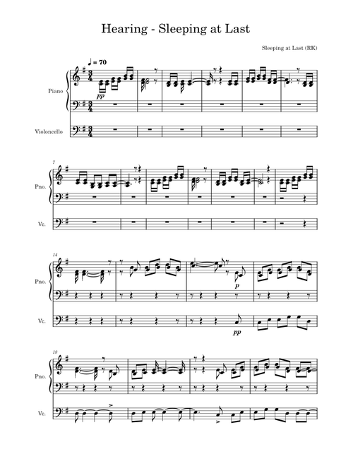 Hearing_-_Sleeping_at_Last + Violin