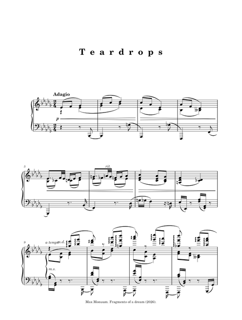 Fragments of a dream – Monuumax | 2. Teardrops