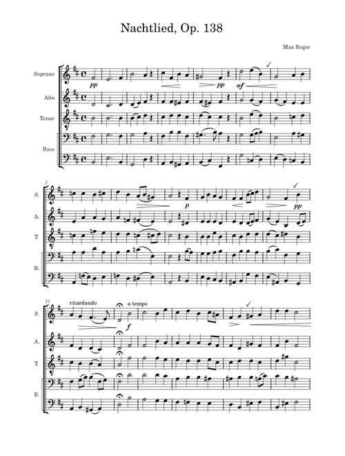 Nachtlied, Op. 138