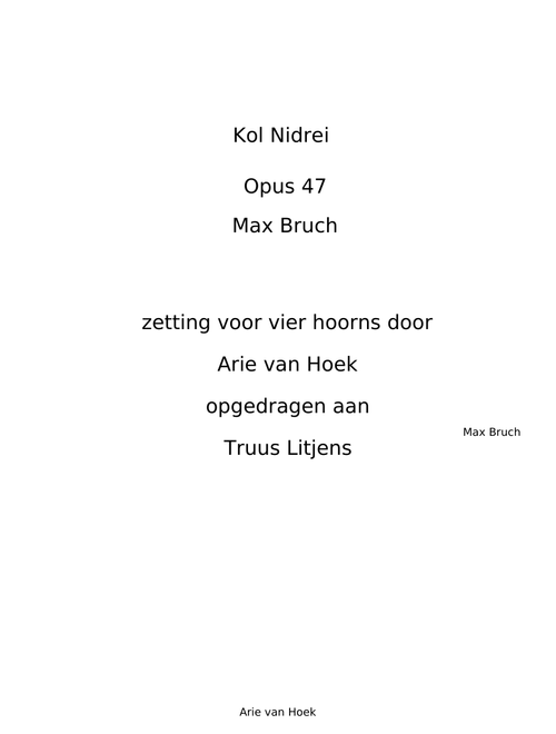 Kol Nidrei, Op.47 - Max Bruch