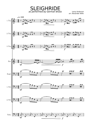 Play Official version of Sleigh Ride Sheet Music by Leroy Anderson for ...