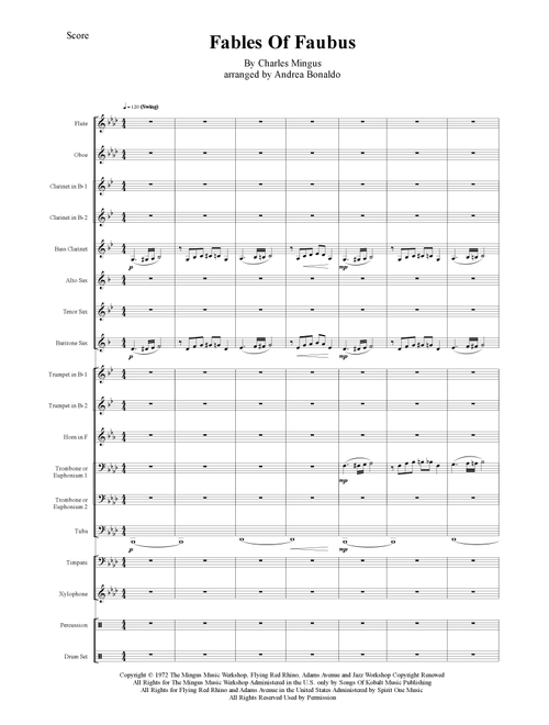 Fables Of Faubus (Arr. Andrea Bonaldo) - Charles Mingus (Concert Band)