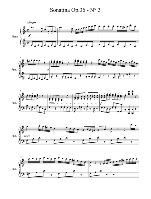 Sonatina Op.36 - N° 3 completo
