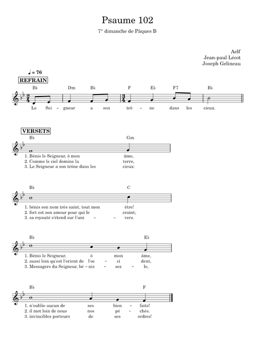 PSAUME 102 - AELF