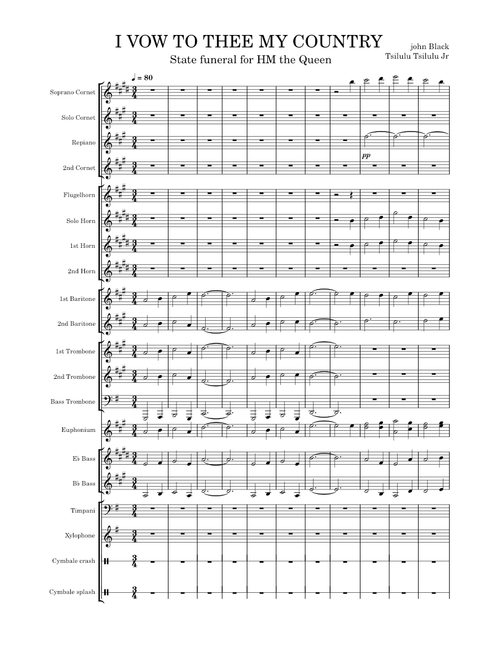 I vow to thee, my country, H.148 – Gustav Holst ivow to thee