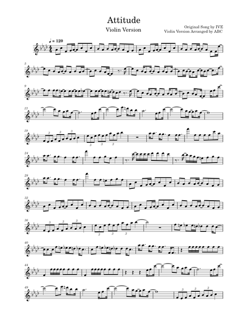 Attitude – IVE (Violin Version)
