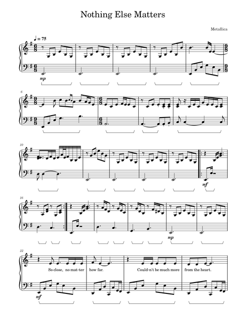 Nothing Else Matters - Metallica