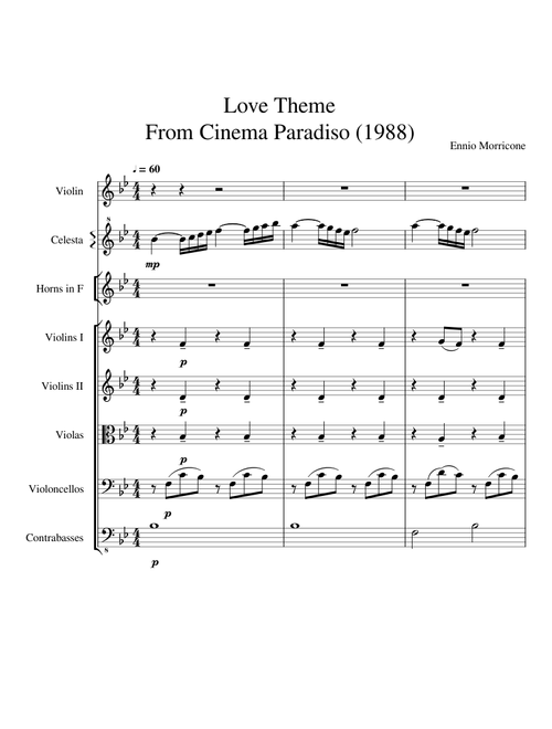 Love Theme - Ennio Morricone (From Cinema Paradiso)