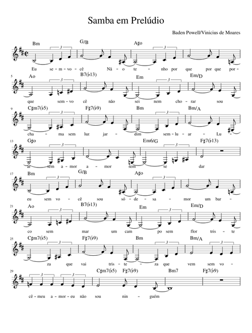 Samba em Prelúdio - Baden Powell