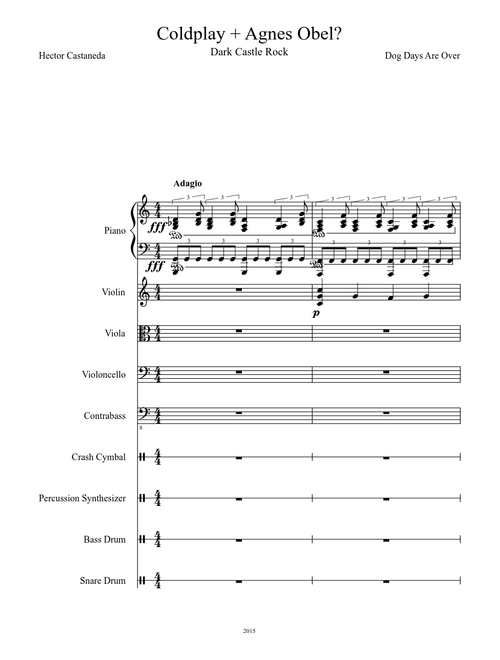 Dog Days Are Over - Coldplay + Agnes Obel style idea, in progress (Untitled).