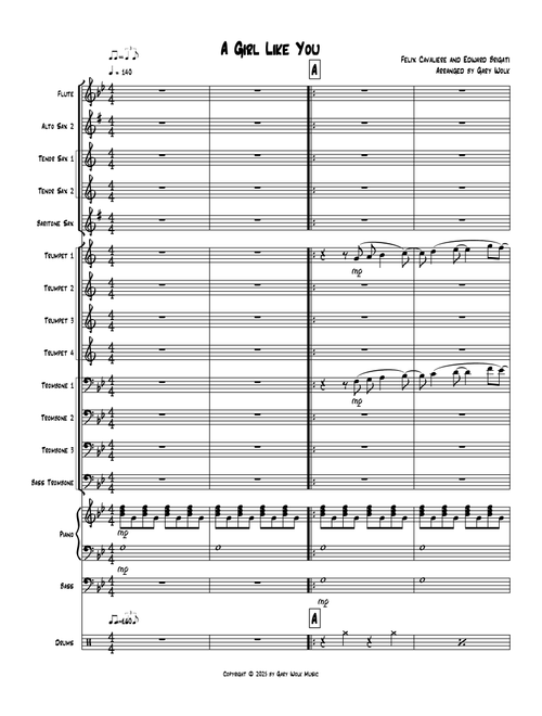 A Girl Like You (Arr. Gary Wolk) - Young Rascals (Jazz Ensemble)