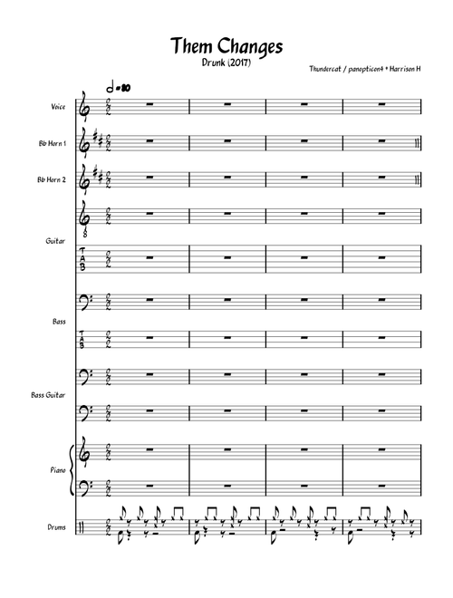 Them changes – Thundercat (HH Arrangement)