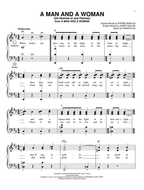 A Man And A Woman (Un Homme Et Une Femme) (arr. Gary Meisner) - Francis Lai (Accordion)