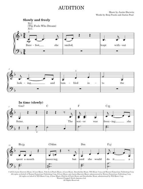 Audition - La La Land (Solo)