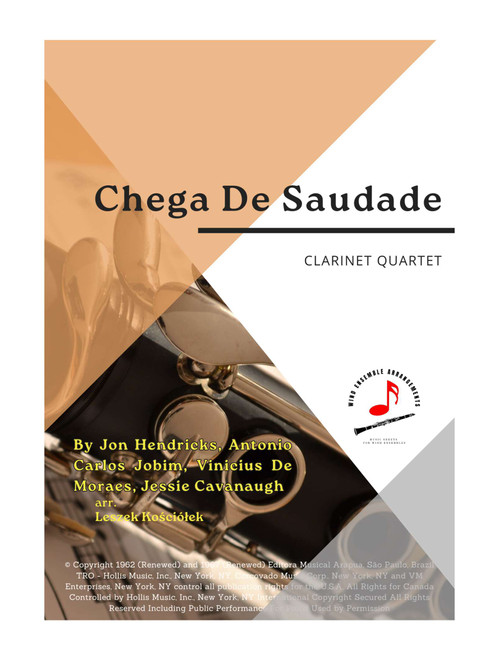 Chega De Saudade (No More Blues) (Arr. Leszek Kościółek) - Antonio Carlos Jobim, Jon Hendricks, Jessie Cavanaugh (Woodwind Ensemble)