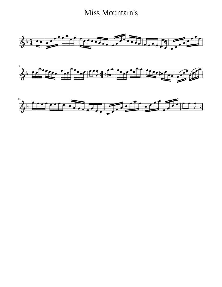 Miss Mountain’s Sheet music for Piano (Solo) | Musescore.com