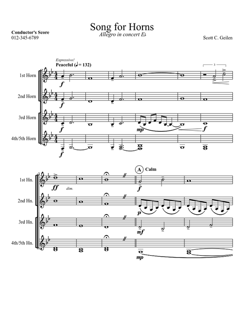 Song for Horns