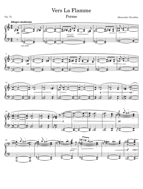 Scriabin: Vers La Flamme, Op. 72