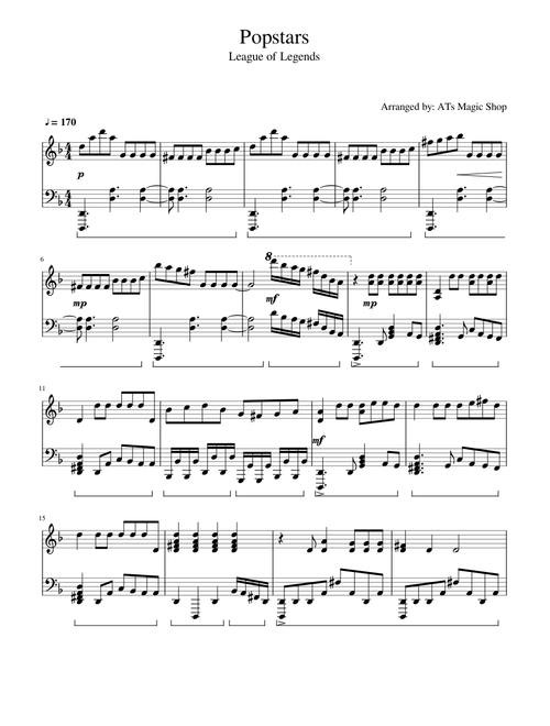 ATs Magic Shop | Free sheet music | Download PDF or print on