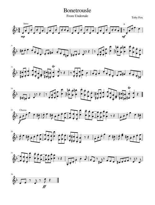 Bonetrousle for trumpet