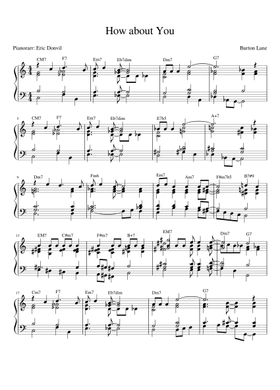 Free How About You by Burton Lane sheet music | Download PDF or
