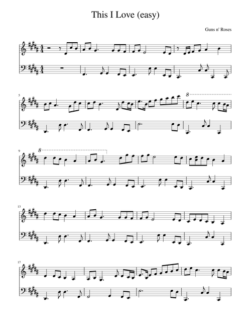 This I Love (easy)