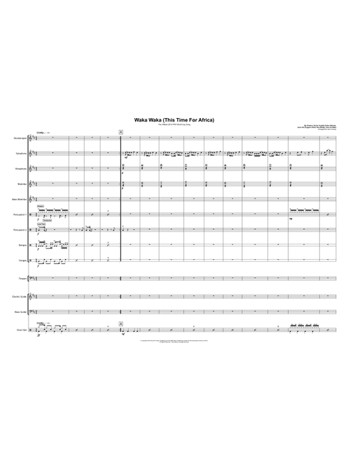 Waka Waka (this Time For Africa) (Arr. Iona Crosby) - Shakira (Percussion Ensemble)