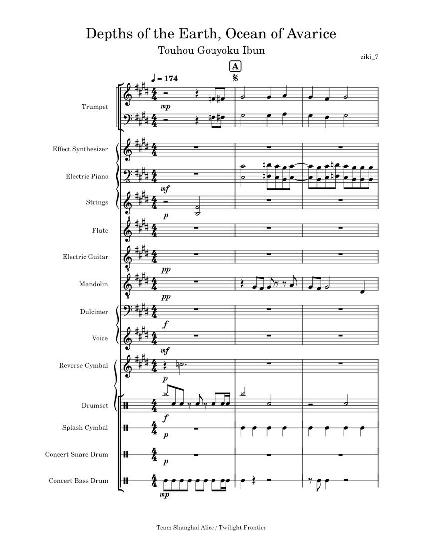 Depth of the Earth, Ocean of Avarice – ziki_7 [Touhou