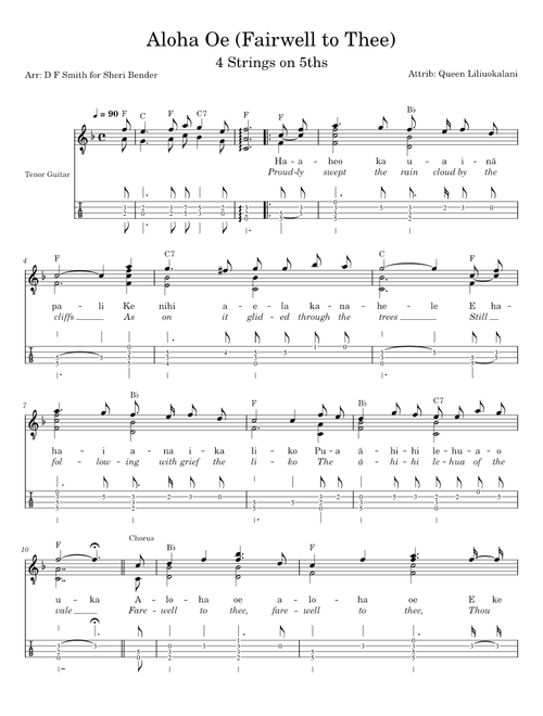 Aloha 'Oe – Liliuokalani
