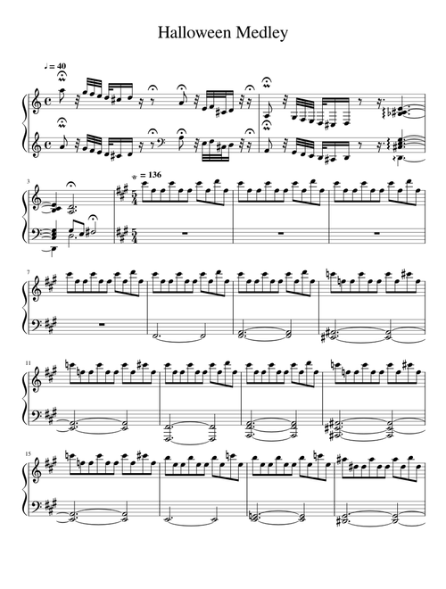 Halloween Medley - Arr. by Anthony Ty