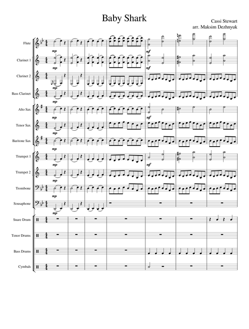 Baby Shark (Stand-Tune for Concert Band)