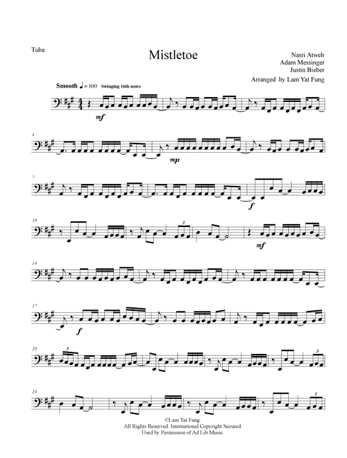 Mistletoe (Arr. Lam Yat Fung) - Justin Bieber (Tuba Solo)