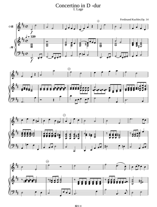 Violin Concertino, Op.14 – Ferdinand Küchler