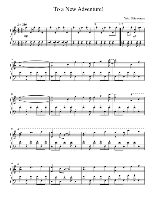To a New Adventure – Yoko Shimomura