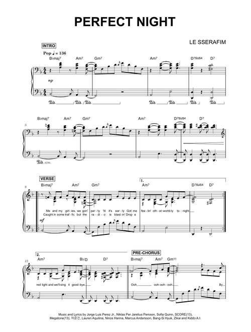 Perfect Night - LE SSERAFIM (Piano)