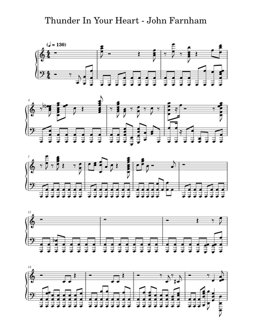 Angels – John Farnham Thunder in Your Heart - John Farnham