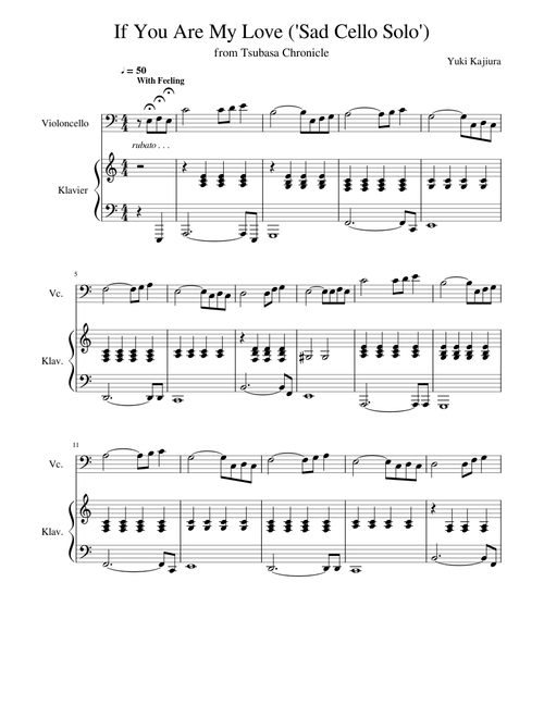 If You Are My Love ('Sad Cello Solo')