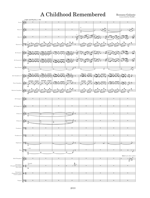 A Childhood Remembered – Rossano Galante (Musesounds)