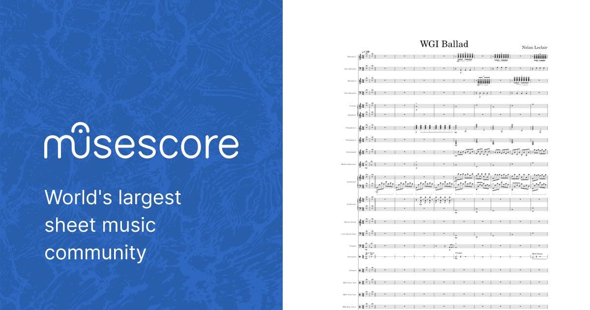 Passacaglia wgi ballad sheet music for piano timpani vibraphone