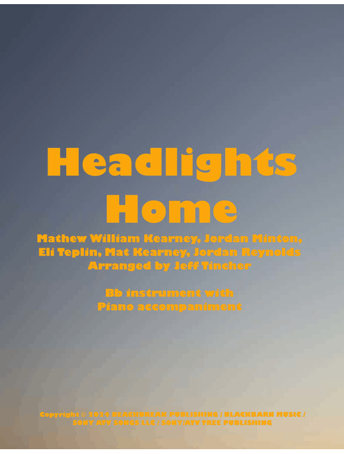 Headlights Home (Arr. Jeff Tincher) - Mat Kearney (Trumpet and Piano)