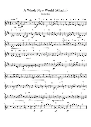 A Whole New World – Alan Menken A Whole New World - String A Whole New World – Alan Menken A Whole New World - String