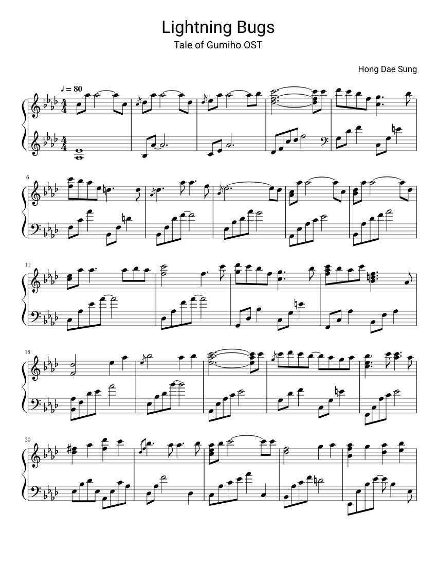 Lightning Bugs Sheet music for Piano (Solo)