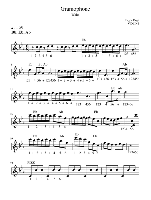 GRAMOPHONE Waltz – Doga Gramophone.VIOLIN.1